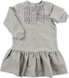 Monnalisa Baby Girls Grey Dress-Dress-Bambini Emporio