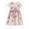 Girls Brocade Dress With Roses-Dress-Bambini Emporio