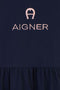Aigner Kids Navy Logo Dress-Dress-Bambini Emporio